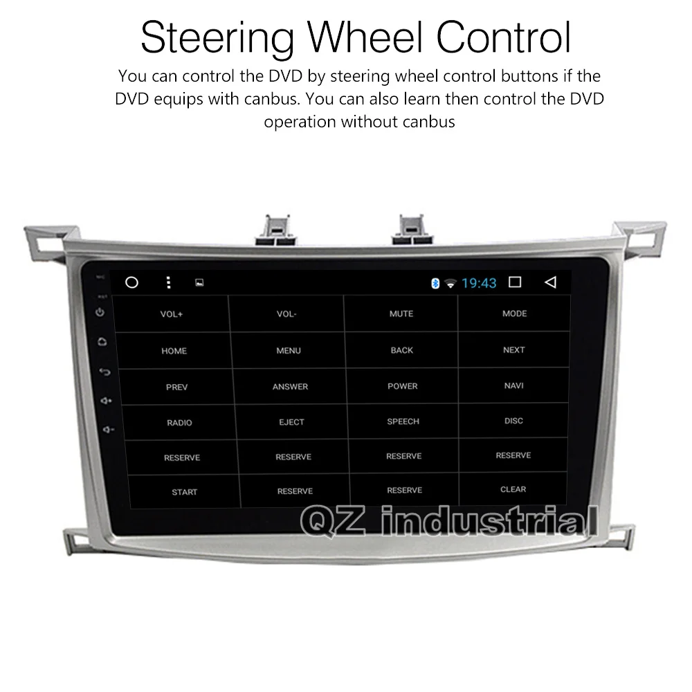 QZ промышленный HD 9 &quotAndroid 8 1 T3 автомобильный dvd-плеер для Toyota Land Cruiser 100 LC100 2003-2007 с 3G