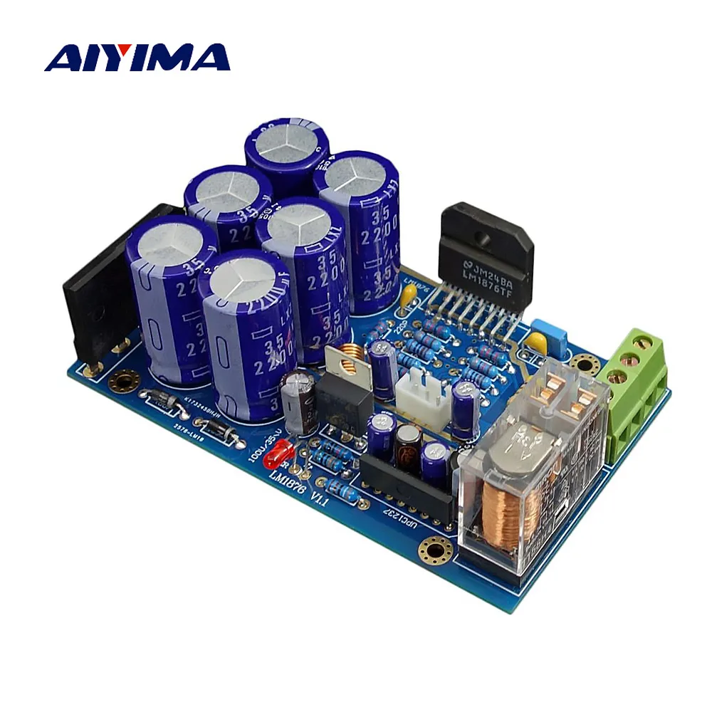 Aiyima LM1876 аудио усилитель Наборы 30 Вт * 2 HiFi Поддержка двух каналов стерео мощности