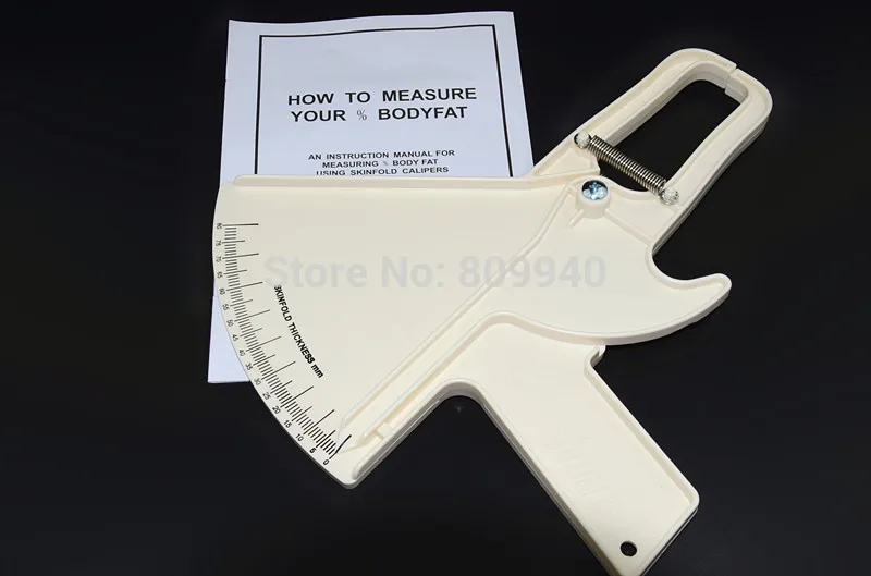 Штангенциркуль телесного жира (искусственная кожа) + Калькулятор ИМТ