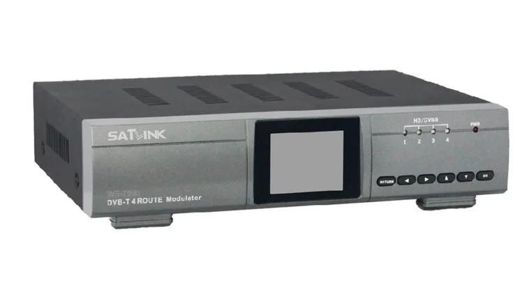 Оригинальный SatlinkWS 7990 4 маршрут DVB T модулятор AV HDMI четыре маршрутизатор DM HD Satlink