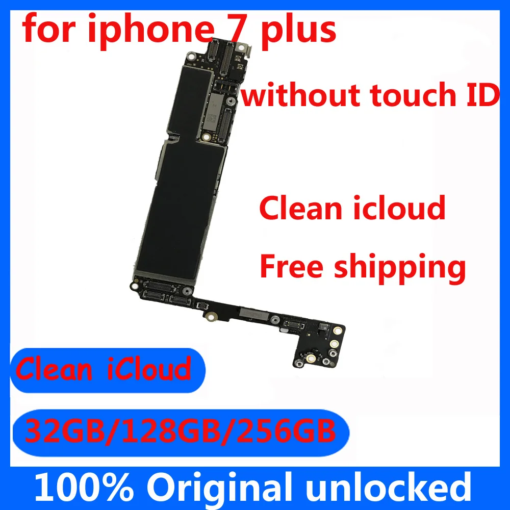 Оригинальная материнская плата для iphone 7 plus p без Touch ID 32 Гб 128 ГБ 256 100% Заводская