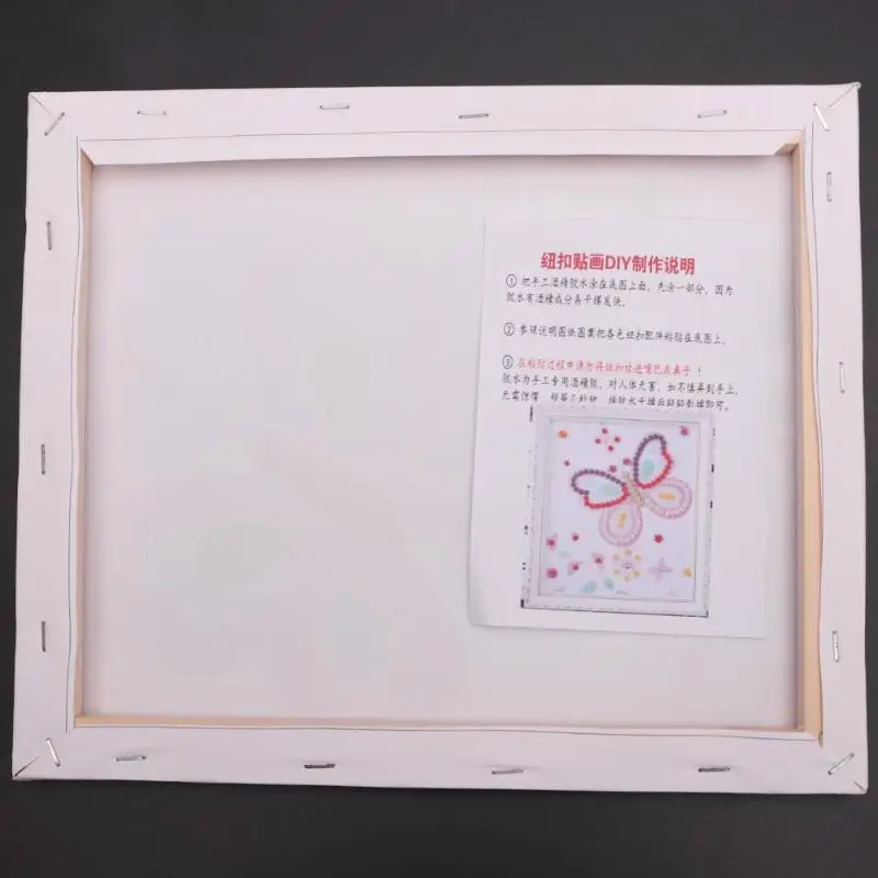 

Animal Children DIY Handmade Button Painting Sticker Pictures Drawing Board
