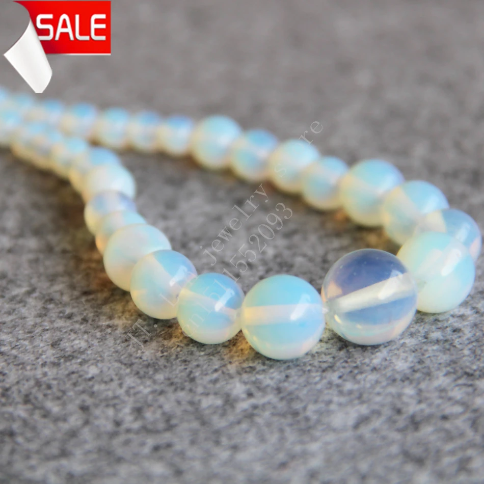 Т8303 Новое ожерелье из лунного камня Сри-Ланки 6-14 мм с опалом халцедона жемчужные бусины Модные очаровательные женские украшения оптовая продажа.