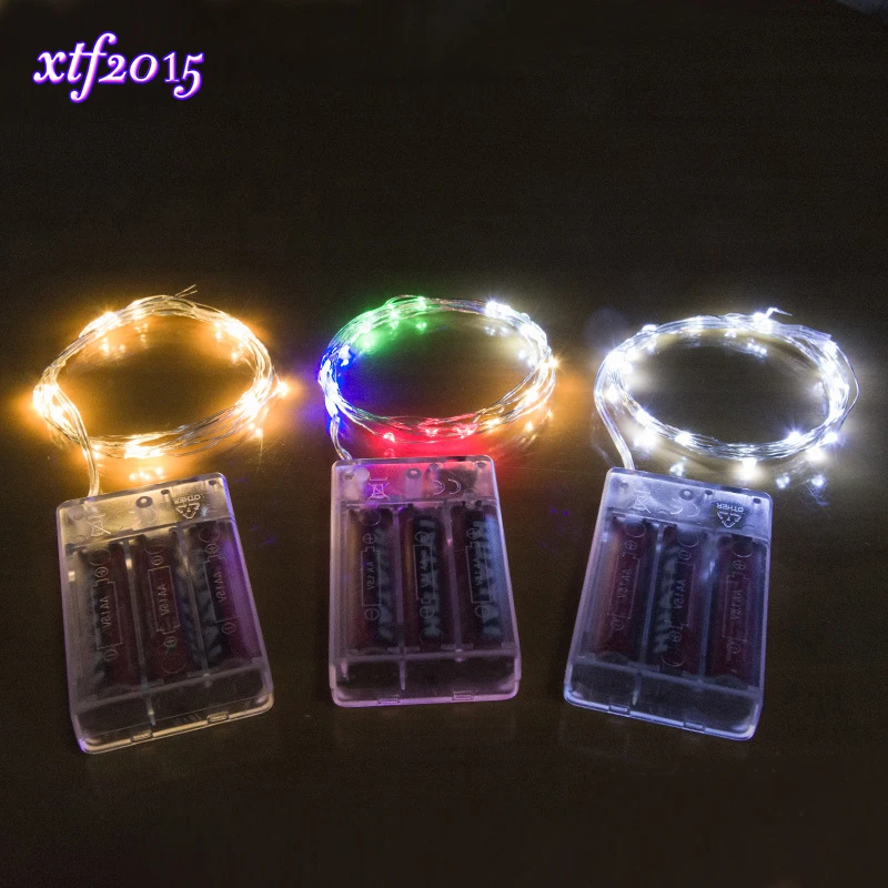 100/200/500/1000 шт оптовая продажа 4 м 40 LED медная проволока свет для стеклянной бутылки