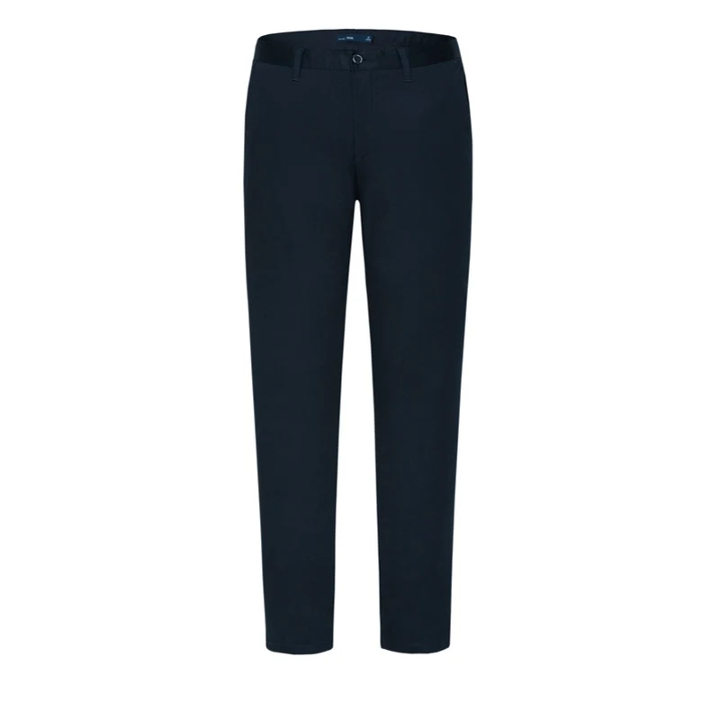 black SEMIR повседневные брюки мужские летние новые Брендовые мужские брюки одноцветные прямые брюки корейский Молодежный тренд - Цвет: black
