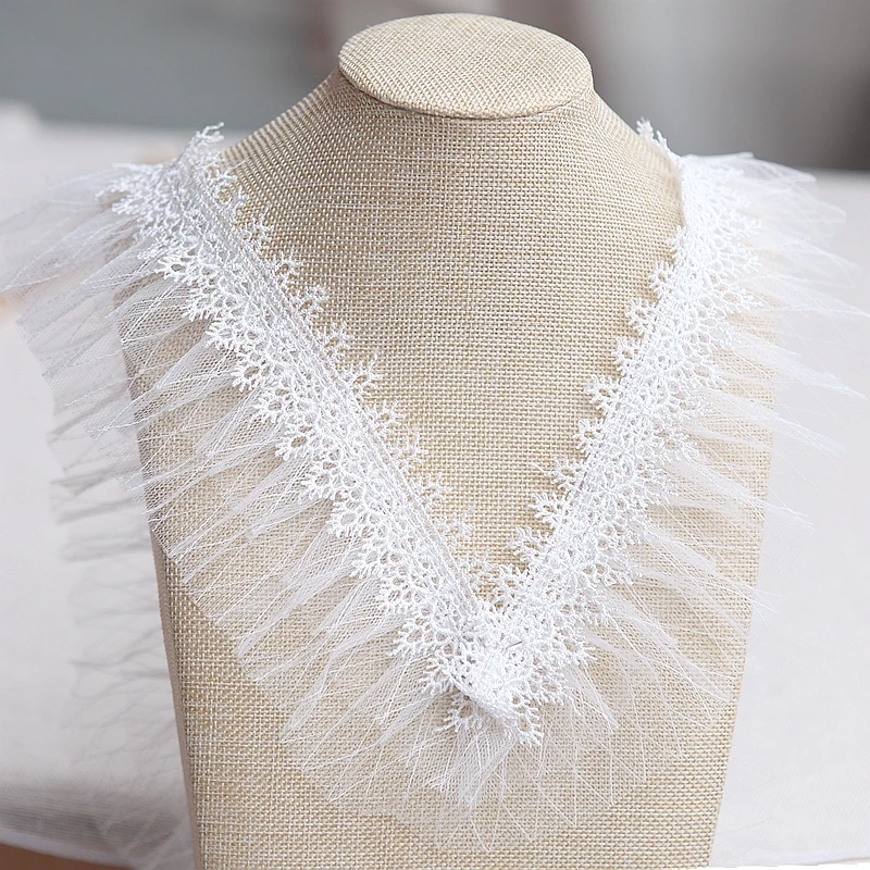 Белое ожерелье кружевной воротник 2 ярда/Лот вышивка кружевная отделка швейная