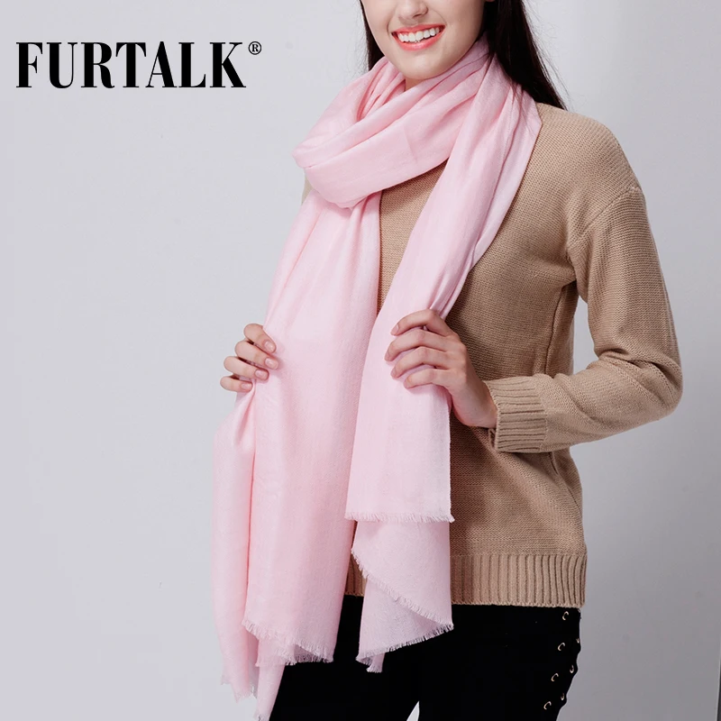 FURTALK Женский шерстяной шарф-плед | Аксессуары для одежды