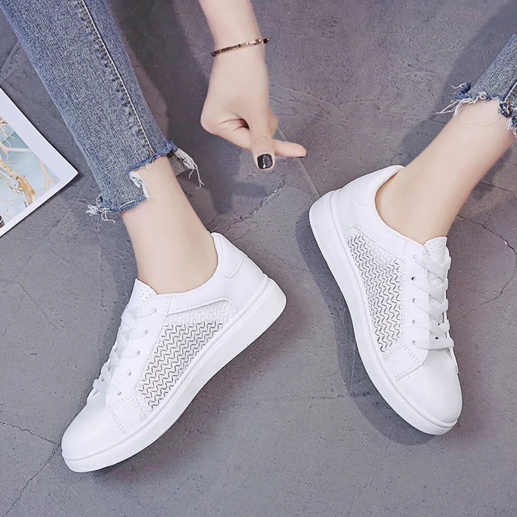 Классические Легкие кроссовки из сетчатого материала женские дышащие