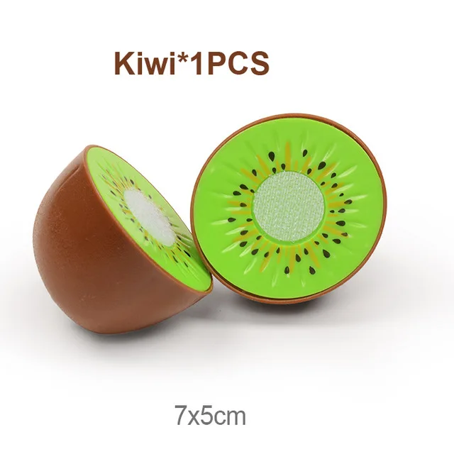 Kiwi Детские ролевые игры, режущие игрушки, детский кухонный набор для приготовления пищи, пластиковые фрукты и овощи, еда для кукол, развивающие игрушки для девочек - Цвет: Kiwi
