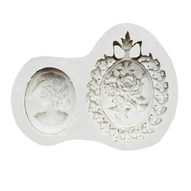 Силиконовая форма с изображением королевы Аватара и цветочного драгоценного