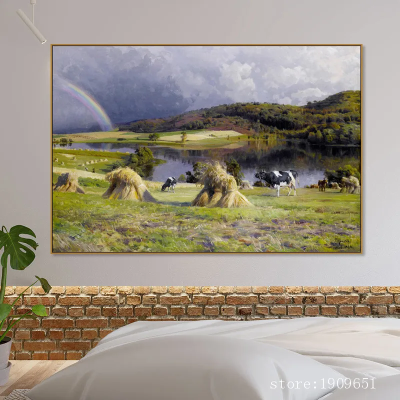 Классическое Дерево снег романтический пейзаж печать на холсте масляная