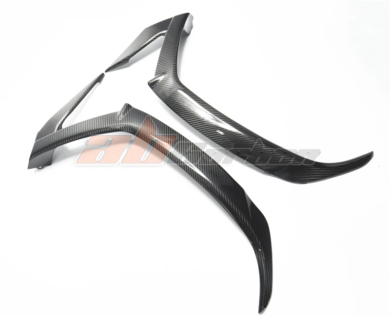 Передний правый губы Обтекатели Обложка для Kawasaki ZX10R 2011 2012 2013 17 18 19 полный углеродного волокна саржа