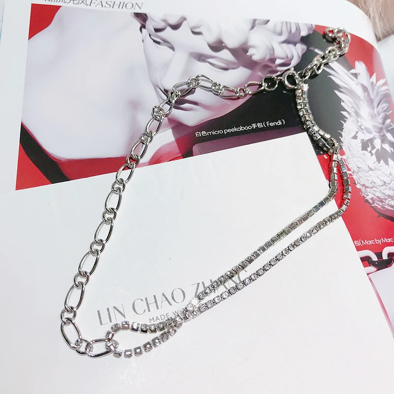 ABC jointing little devil chain drill Choker concise everyday fashion recommended collar minimali electroplated Necklace|Ожерелья с