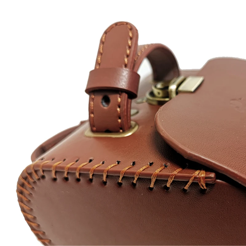 Велосипедная сумка Q1071 кожаная коричневая Черная | Спорт и развлечения