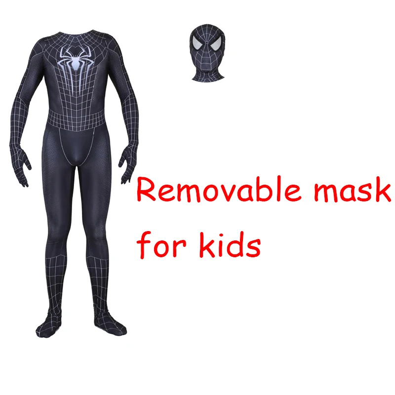 For kids Костюм паука Гвен Стейси косплей костюм Человека-паука Zentai боди костюм для детей и взрослых - Цвет: For kids