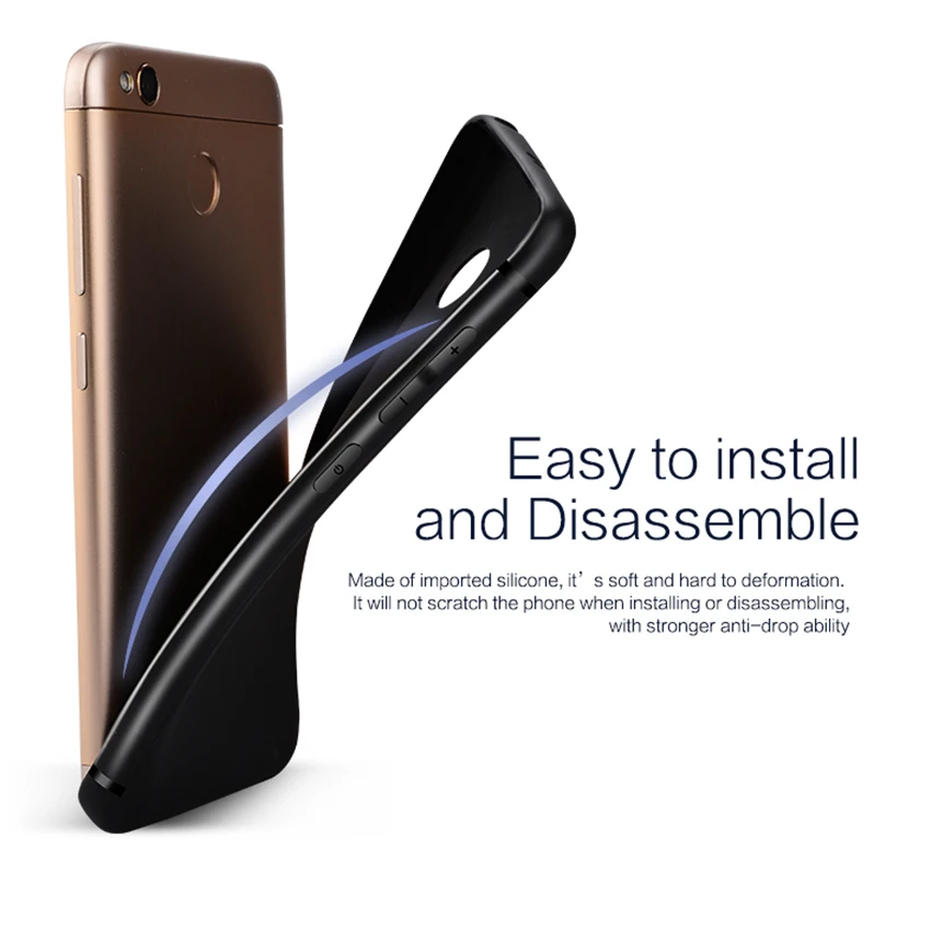 TCICPC For Xiaomi Redmi 4X 4A Case Silicon Luxury Full Protection Slim Matte TPU Soft Phone Bag Cover Coque |