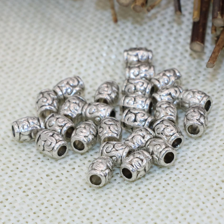 

7 shape elegant 30pcs Tibet silver-color gold-color spacer beads barrel flower round butterfly accessories jewelry finding B2533