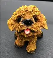 Автомобильные украшения Милая эмуляция собака кукла качающаяся голова орнамент с изображением собак украшение подарок для салона автомобиля домашняя комната - Название цвета: Budding
