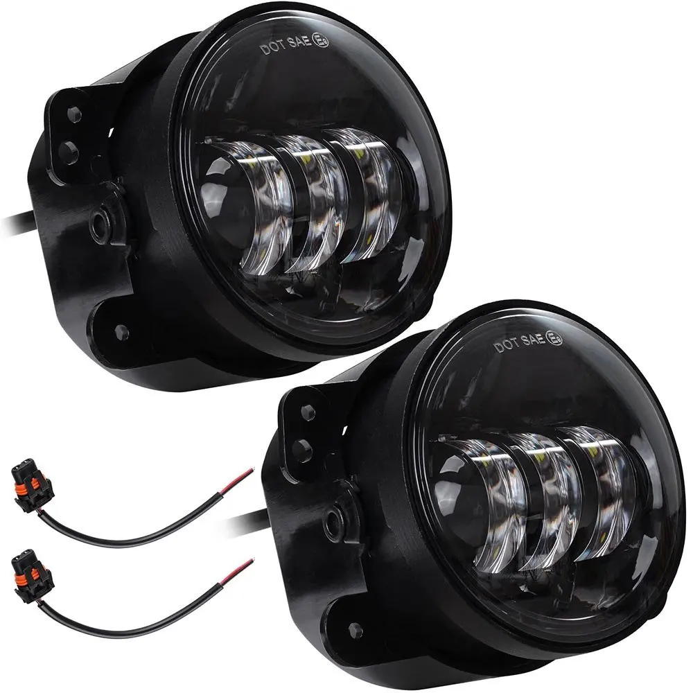 2X DOT 4 &quotсветодиодные противотуманные фары для внедорожника Jeep Wrangler Dodge Chrysler
