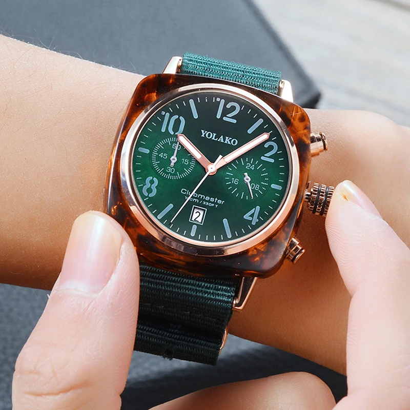 Брезентовый ремешок часы платье Мода для мужчин кварцевые женщин Роскошные