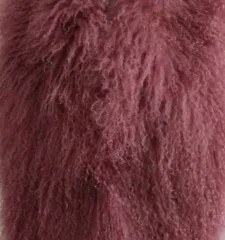 RUSSET RED real fur Ссылка SJ001 Высокое Качество Индивидуальный размер Заводская распродажа монгольское овечье меховое пальто - Цвет: RUSSET RED real fur