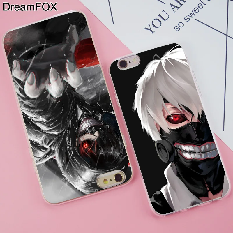 DREAMFOX K239 Токийский Гуль Мягкий ТПУ силиконовый чехол-накладка для Apple iPhone 11 Pro X XR XS
