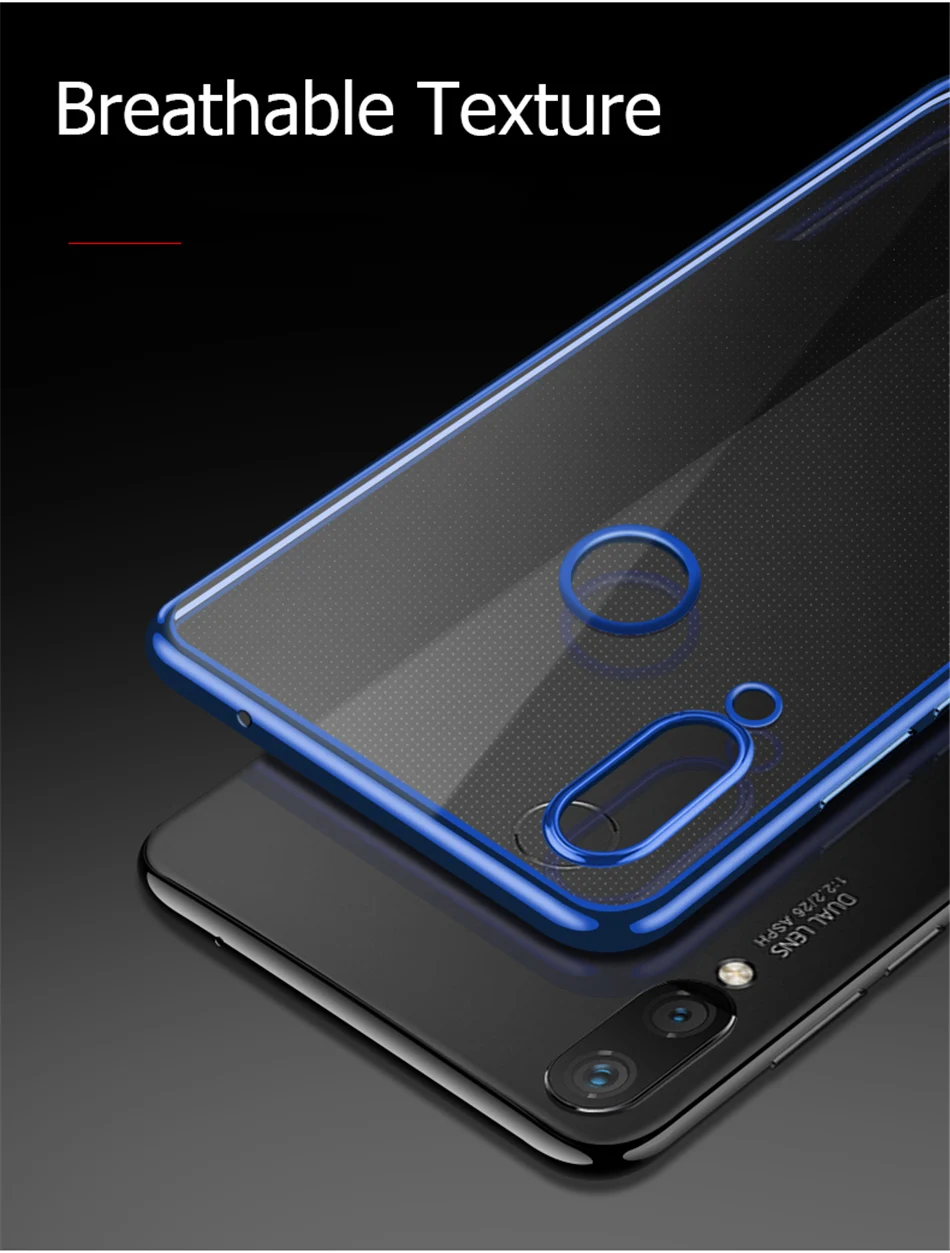 Для Xiaomi Redmi Note 7 Чехол 3D Лазерное покрытие Роскошный чехол из мягкого ТПУ Прозрачный чехол для Xiaomi Redmi Note 7 Pro Redmi7 яркий чехол для телефона s