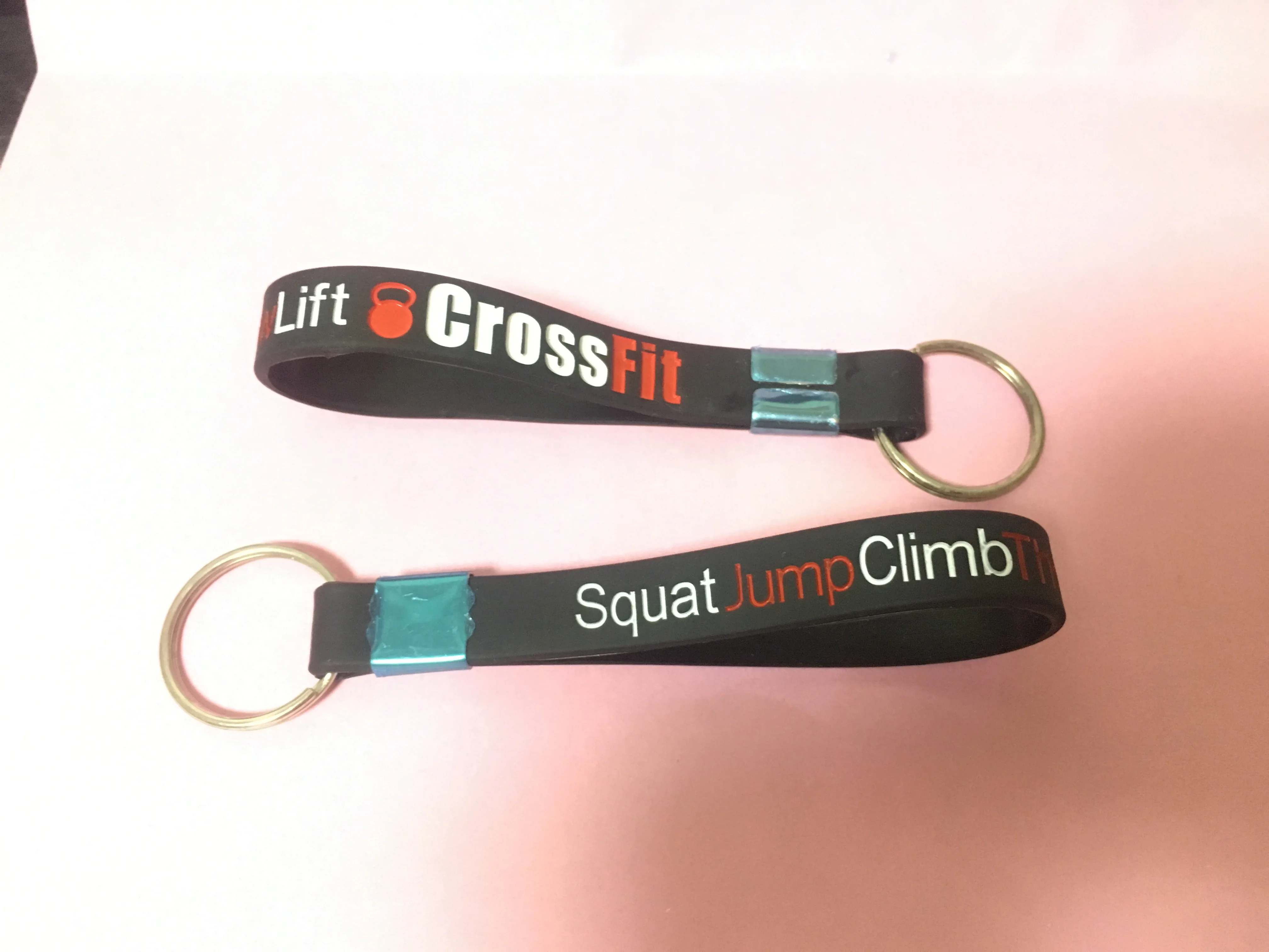 Силиконовый брелок силиконовый браслет CROSSFIT squatjumpbthrowlift 202*12*2 мм 10 шт./лот