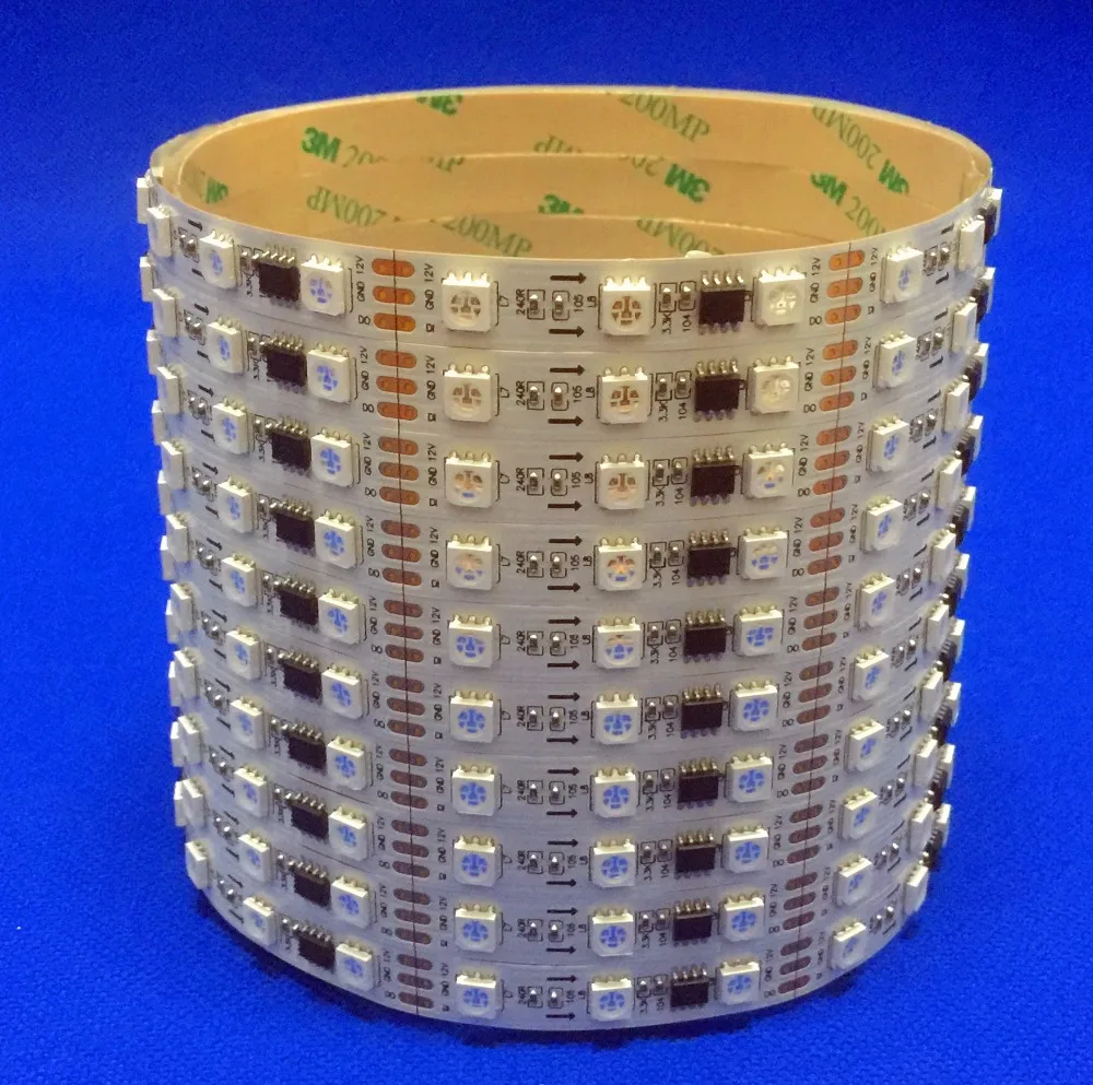 

promotion!! 5m DC12V WS2811 300LEDs (20pixes/m) led digital strip;NON-waterproof;IP33;WHITE PCB