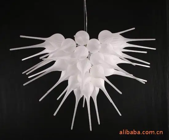 

New Style White Blown Glass Indoor Luminaire Pendant Lighting Living Room Decor
