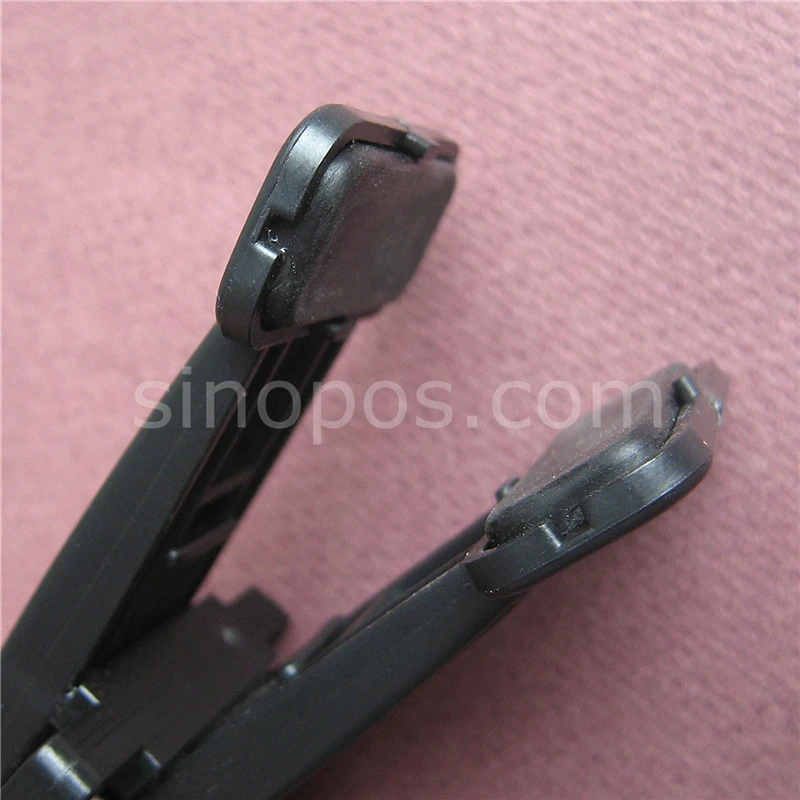 Ботинки клип вешалка 125 мм с ярлыком слот пластиковая обувь дисплей висячие