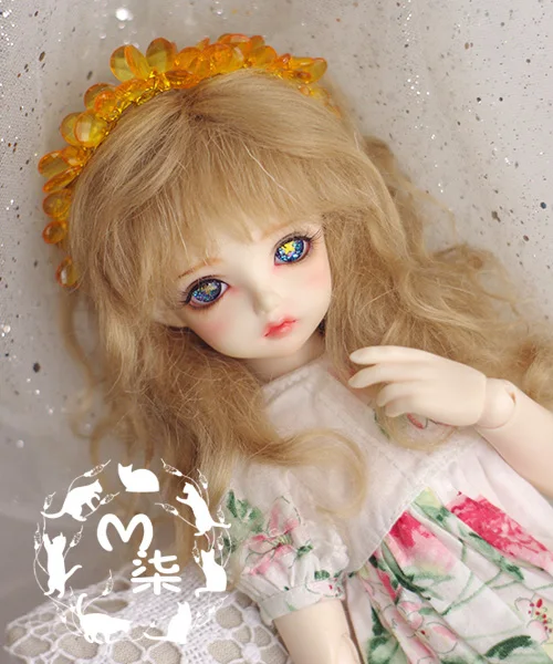 M7-bjd кукольный парик из мохера Рождество 8-9 дюймов 7-8 дюймов 6-7 дюймов 5-6 дюймов 4-5 дюймов 3-4 дюйма 1/3 1/4 1/6 1/8 1/12 блонд, коричневый, красный