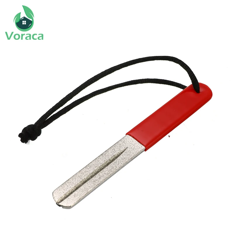 Портативная двухсторонняя точилка для рыболовных мушек 100 мм крючок ловли