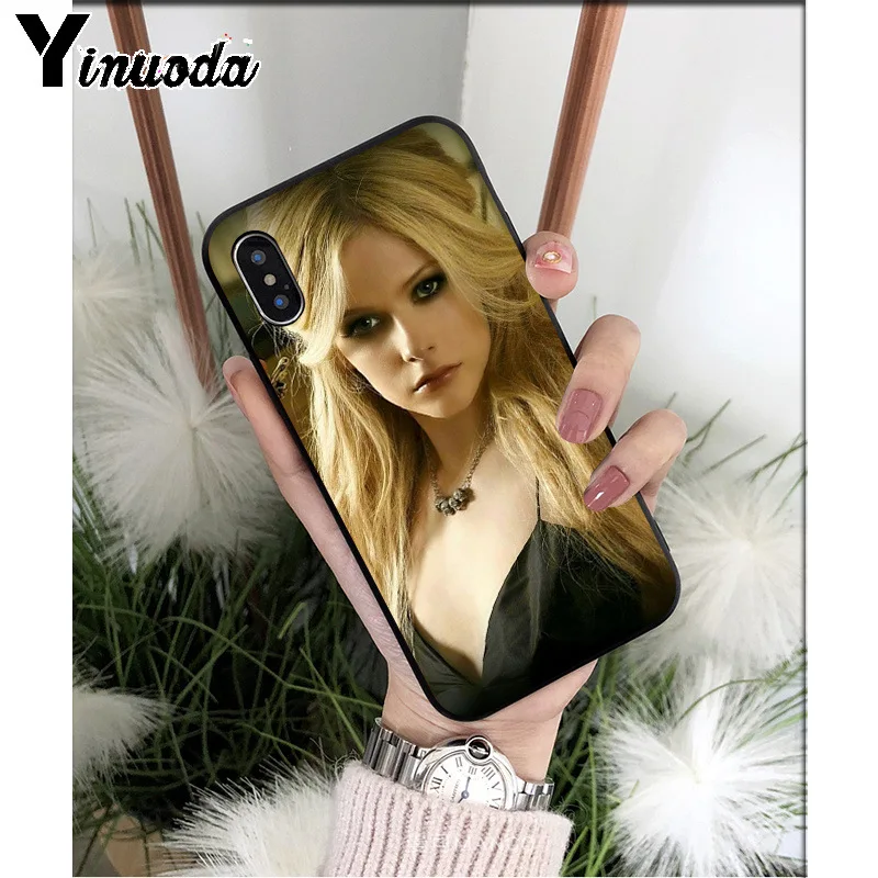 Yinuoda Avril Lavigne силиконовый мягкий чехол для телефона из ТПУ для Apple iPhone 8 7 6 6S Plus X XS MAX 5 5S SE XR мобильных телефонов - Цвет: A13