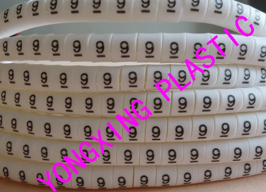 2017 100 шт./лот бесплатная доставка EC-2 4 мм2 кабель маркер 8 9 разных номеров и цветов |