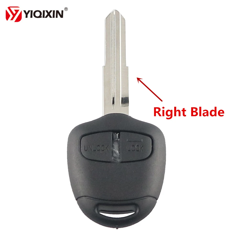 Right Blade YIQIXIN 2 кнопки дистанционного ключа автомобиля оболочка Брелок чехол для Mitsubishi Lancer Grandis Evolution Outlander Colt Mirage левый или правый - Количество кнопок: Right Blade