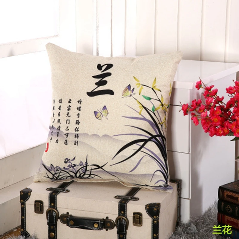 Наволочка из хлопка и льна наволочка для дома автомобиля | Дом сад