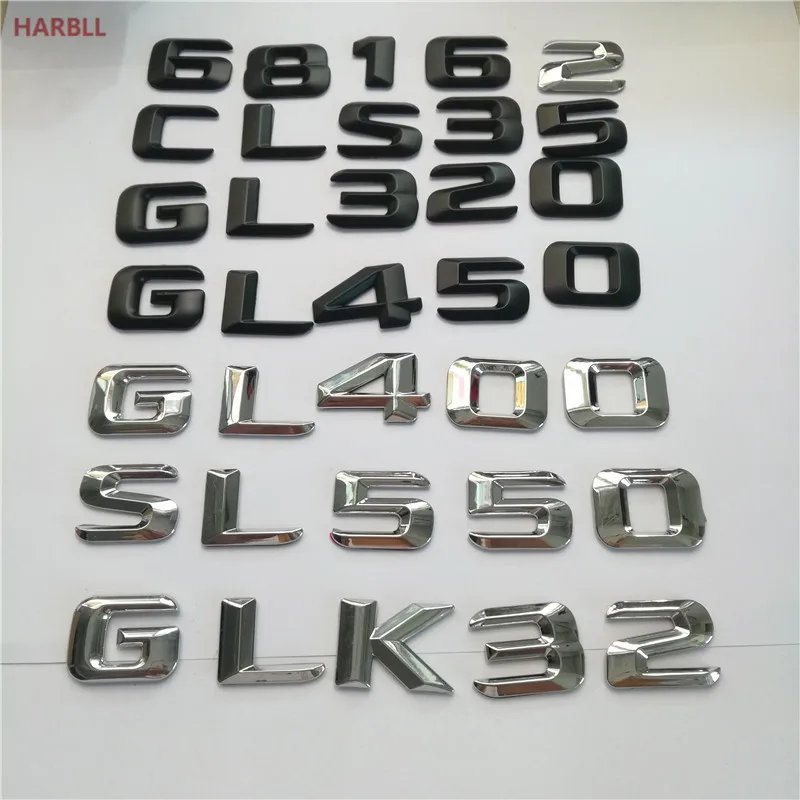 Хромированный значок эмблема заднего багажника для Mercedes Benz C Class C180 C200 C220 C260 C280 C300
