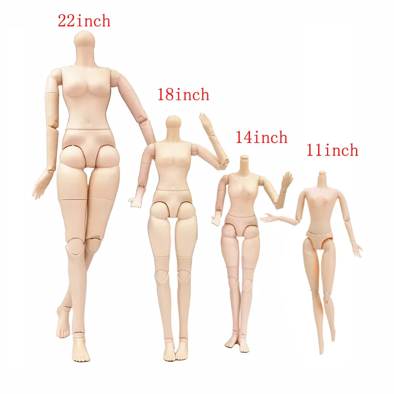 

Тело с подвижными суставами, женское тело без головы 1/3, 1/4, 1/6, Кукольное тело «сделай сам», детали для девочек, игрушки, 22 дюйма