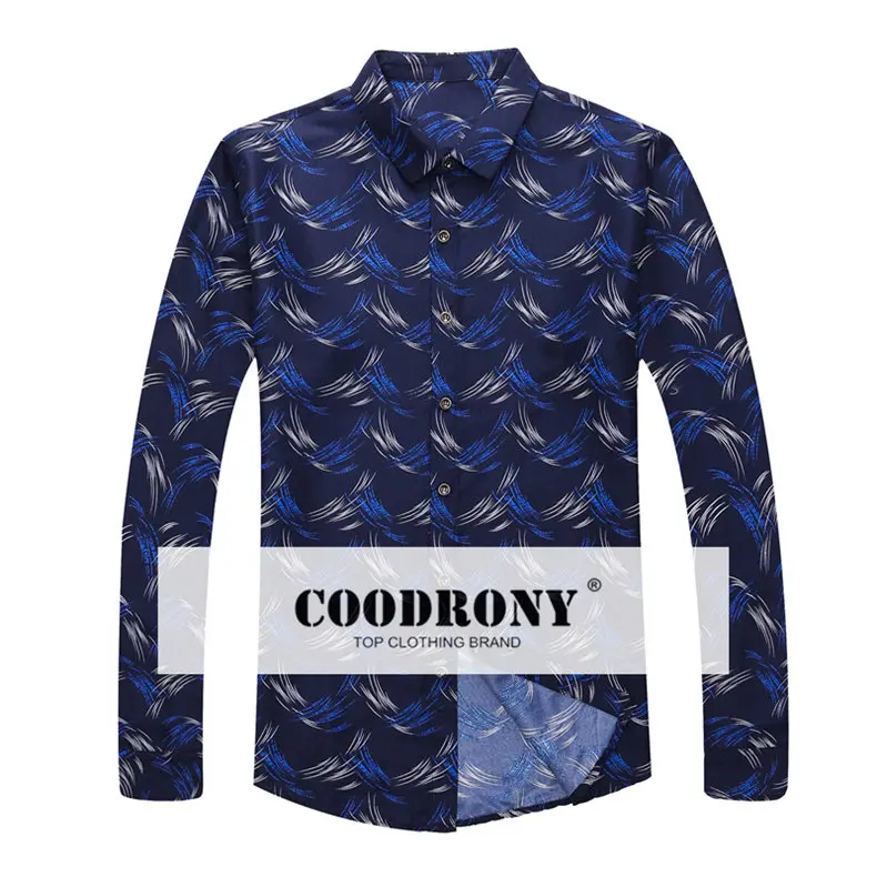 COODRONY рубашка с длинным рукавом мужская одежда осень новое поступление Camisa Masculina приталенные деловые повседневные рубашки мужская одежда 8736