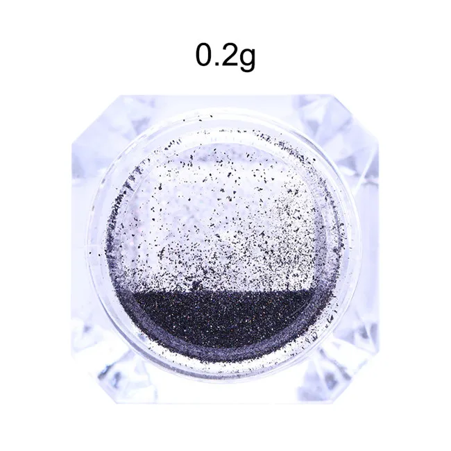 0.2g 1 коробка BORN PRETTY фиолетовый голографический блестящий для ногтей лазерный зеркальный пигмент для ногтей порошок пыль украшения для ногтей - Цвет: 0.2g