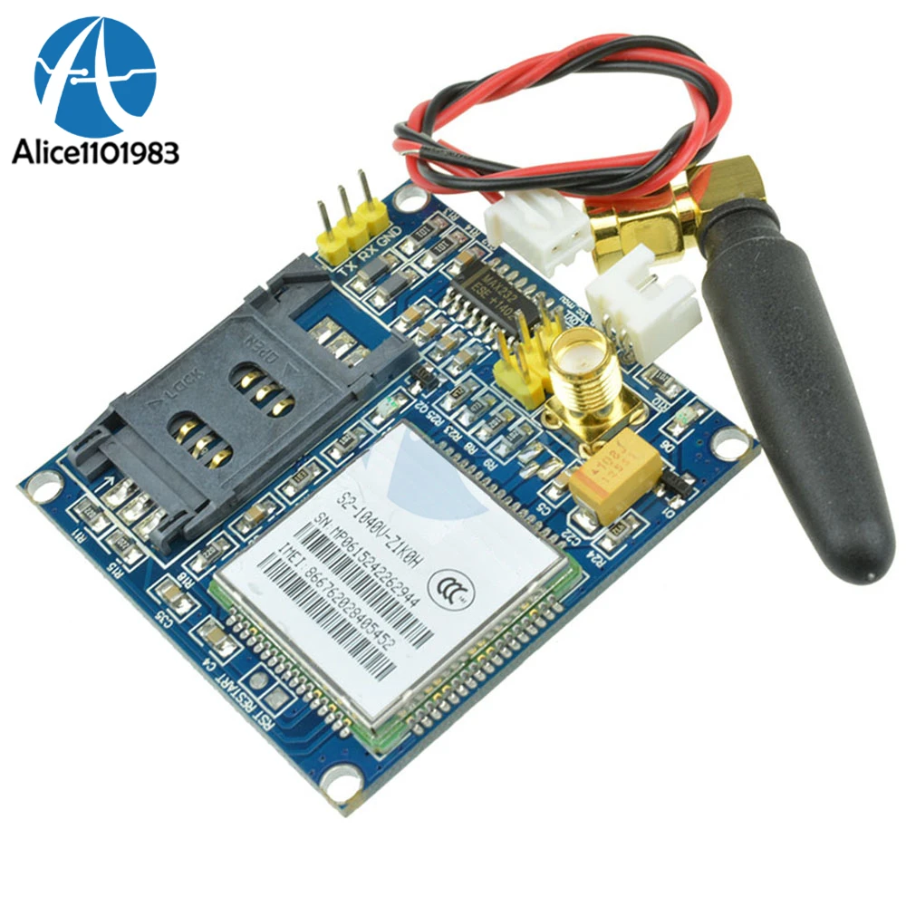 

SIM900A 1800/1900 МГц беспроводной модуль расширения GSM GPRS плата + антенна SMA и IPX SMF05C ESD чип TTL уровень 3,3 В 5 в Наборы «сделай сам»