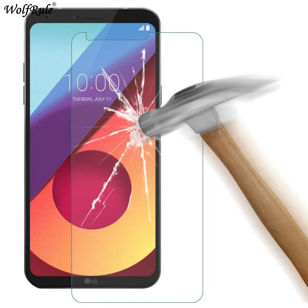 2 шт. Защитное стекло для экрана LG Q6 закаленное Q6a Plus M700N упрочненная плёнка