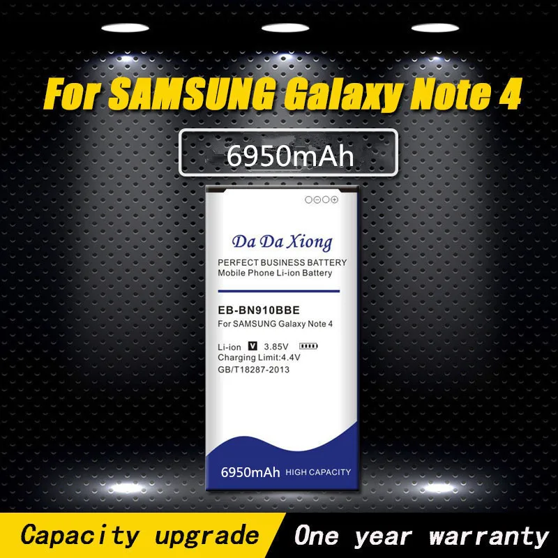 Новый 6950 мА/ч EB BN910BBE батарея для Samsung Galaxy Note 4 Note4 N910H N910U N910A N910C N910F N910W N910FQ N910X N910V