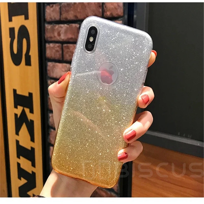 Gold Чехол s Блестящий Мягкий ТПУ чехол для iPhone SE 5 5S 6 6S 7 8 Plus 11 чехол для телефона Capa для iPhone X XR XS Max XS 11 Pro Max чехол - Цвет: Gold