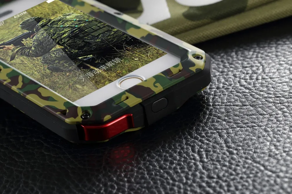 Роскошный противоударный металлический чехол Doom для iPhone X XS Max 8 7 6 6S Plus 5 5S SE с алюминиевым корпусом для телефона Gorilla glass