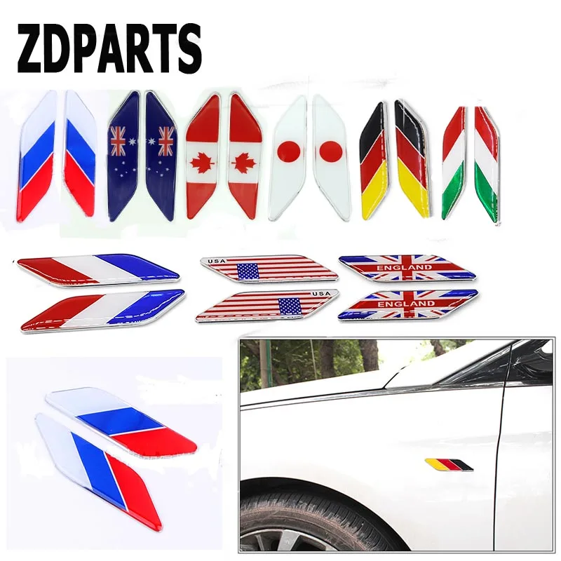 ZDPARTS 2X автостайлинг Флаг окно крыло дверь боковые наклейки для Ford Focus 2 3 Fiesta Mondeo Kuga