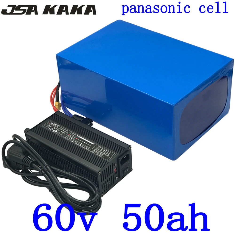 Аккумулятор для электрического велосипеда panasonic 60 В 50 а/ч в 2000 Вт 3000 4000 Вт|Батарея