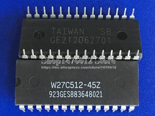 1 шт./лот W27C512 45Z DIP28 45 64 k X 8 электрически EPROM IC|Интегральные схемы| |