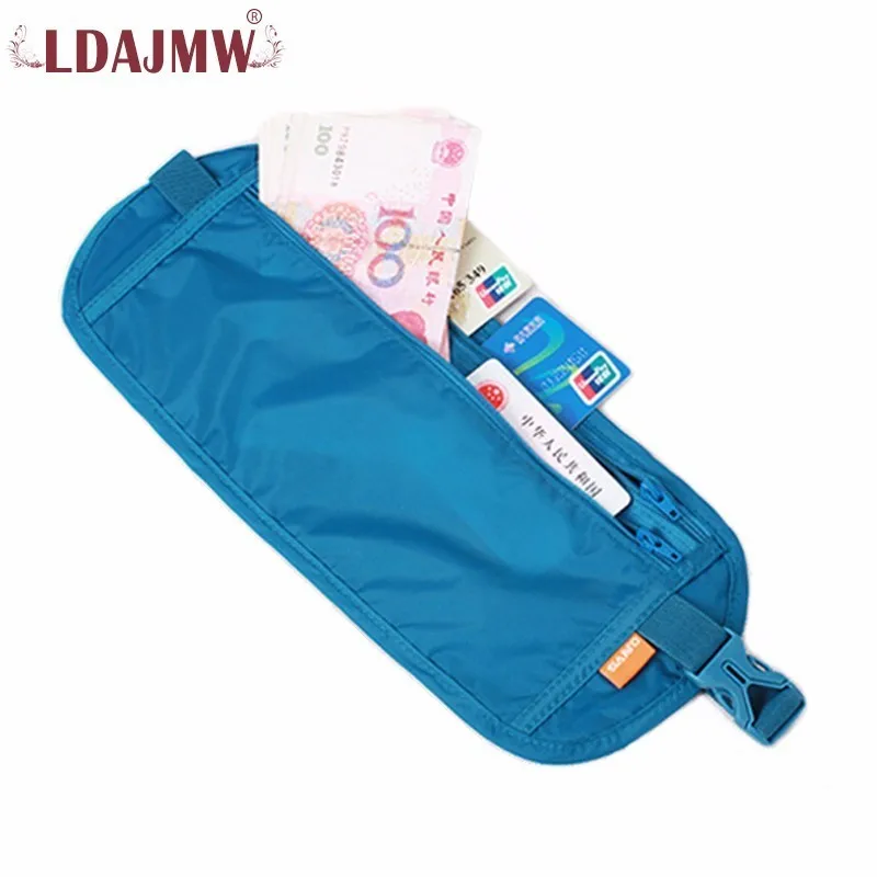 LDAJMW Мужская и Женская дорожная поясная сумка с невидимым карманом для паспорта